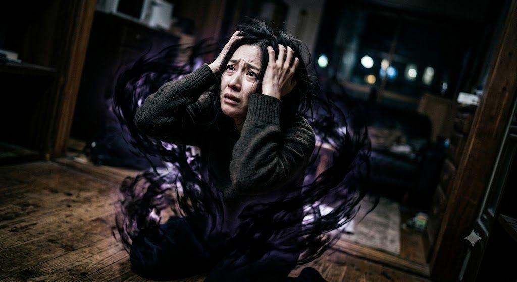 職場での不快なスキンシップに悩む女性のイメージ