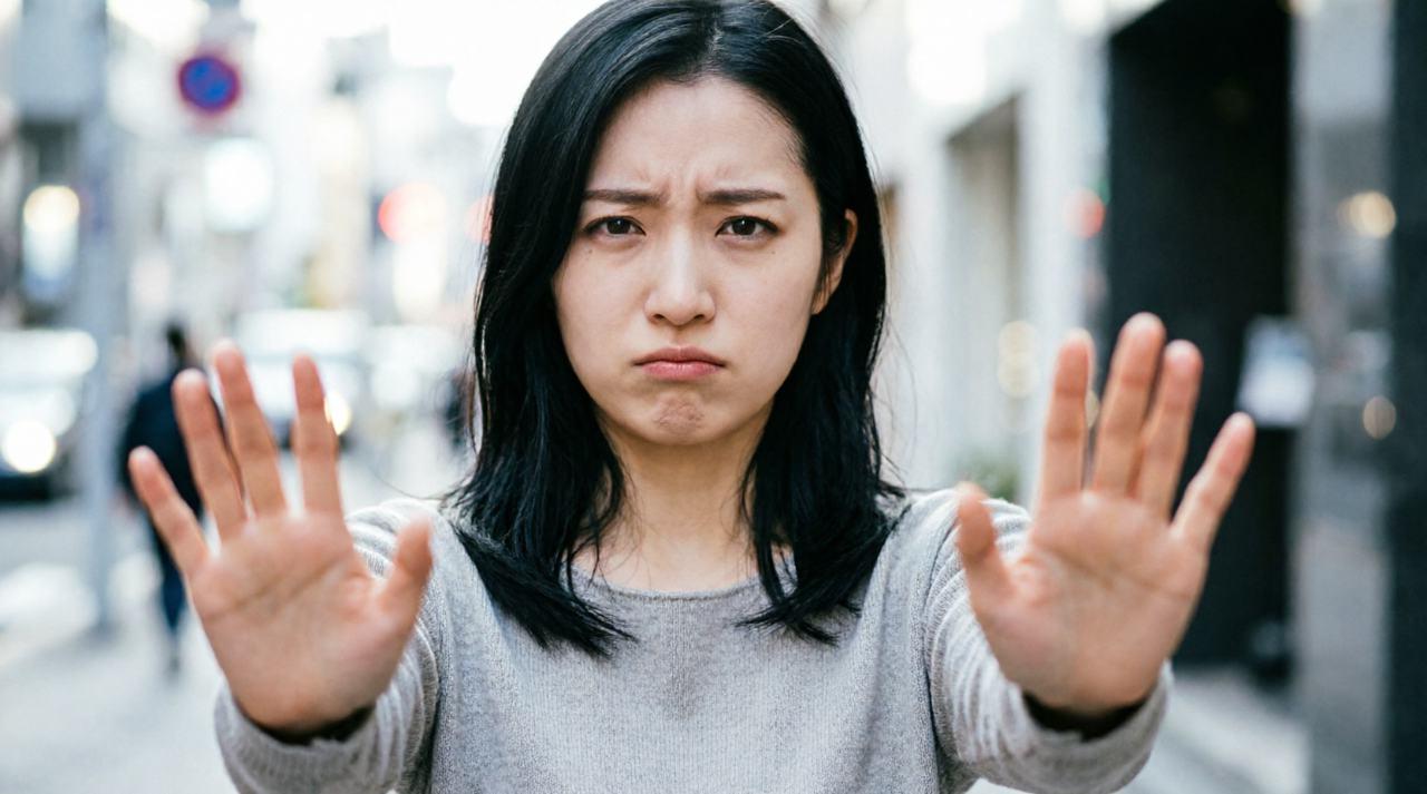 間違った復縁行動を避けようとする女性のイメージ