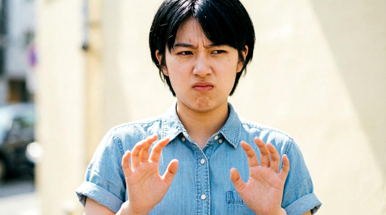 自分の身を守るため、落ち着いて対策を考える女性のイメージ