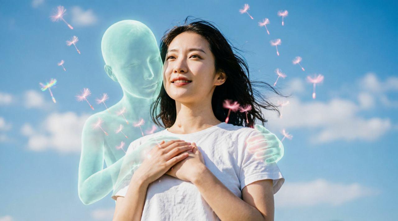自分を守る決意をした女性のイメージ
