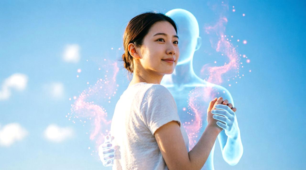 未来の幸せな恋愛を願う女性のイメージ