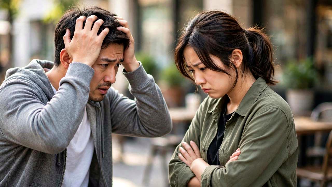 元カレと距離を置いて本当の気持ちと向き合う女性。1ヶ月の沈黙の間に自分の心の変化を感じる静かな時間のイメージ