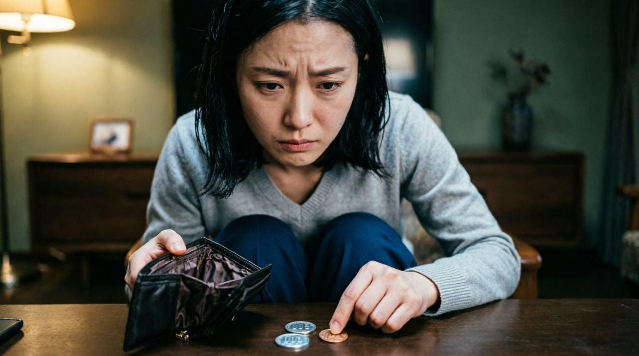 つらさを抱えながらも、自分を責めず心を整えようとする女性のイメージ