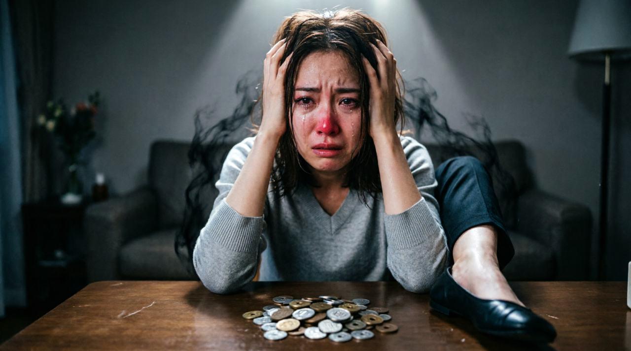 親しい友人と真剣な表情で話し合う女性