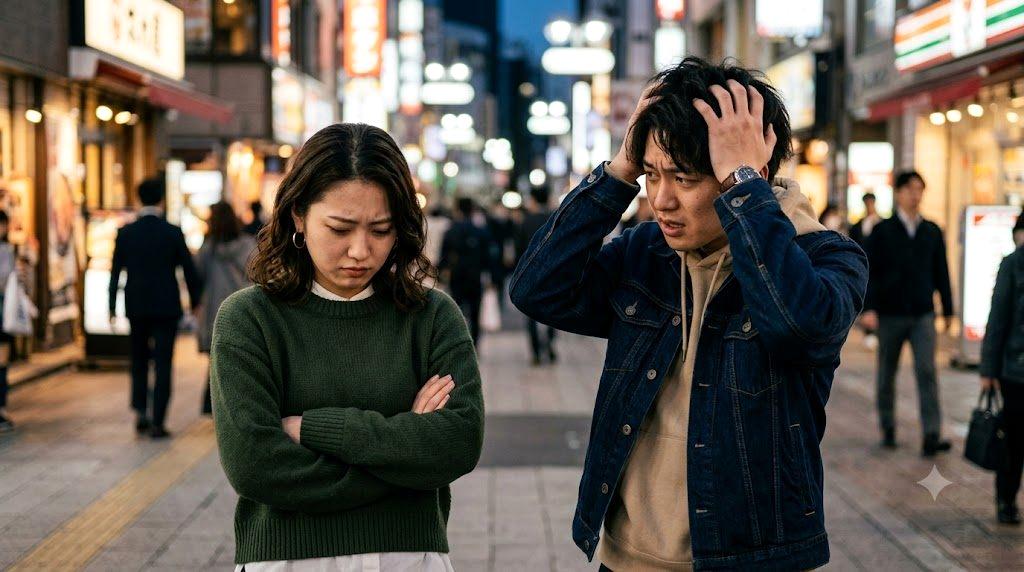 若い彼氏との年の差恋愛を楽しむ幸せな女性と男性のイメージ