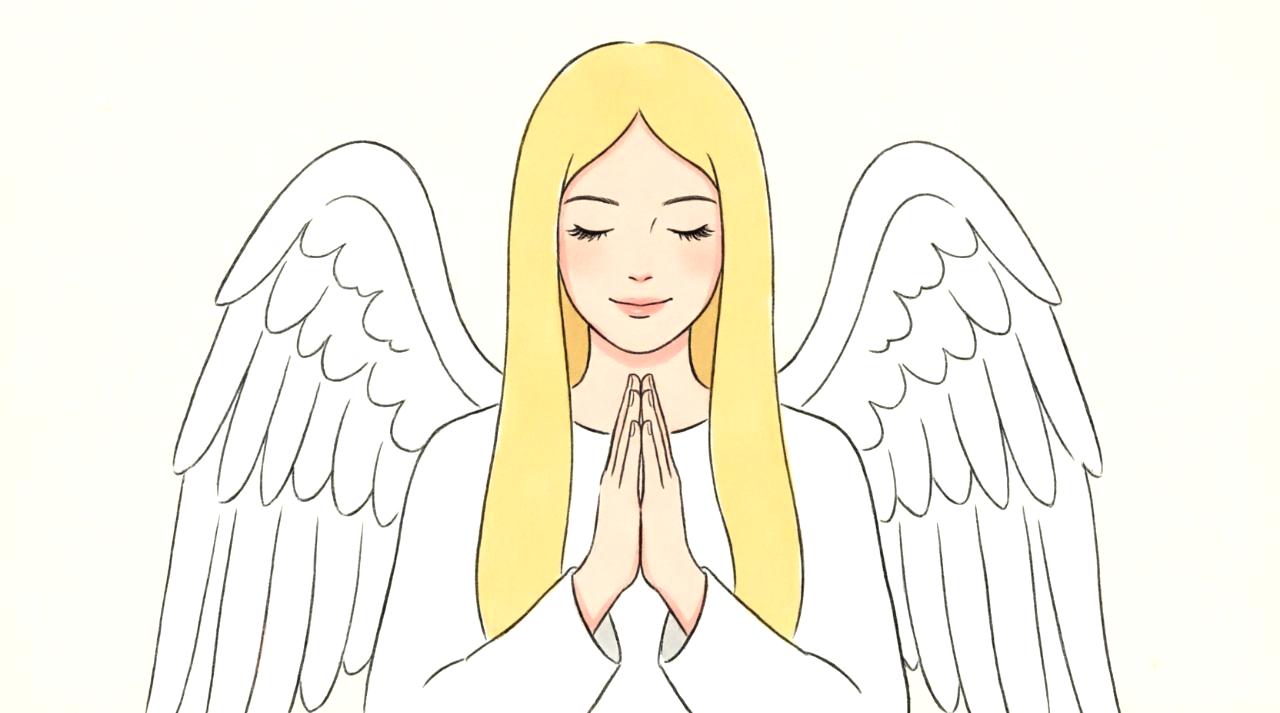 メモを取りながら優しく微笑む女性と、話を聞く男性