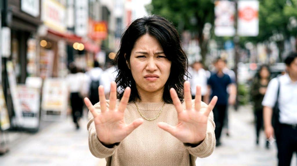 職場で上司から触られて不快感や戸惑いを感じる女性