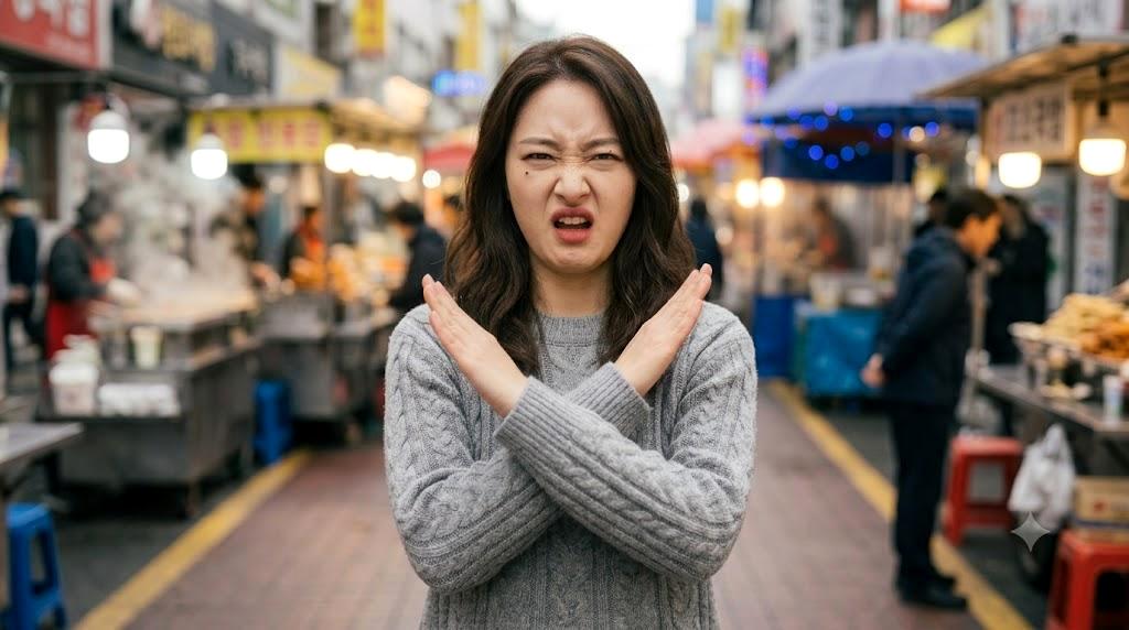不快なスキンシップへの対応を考える女性
