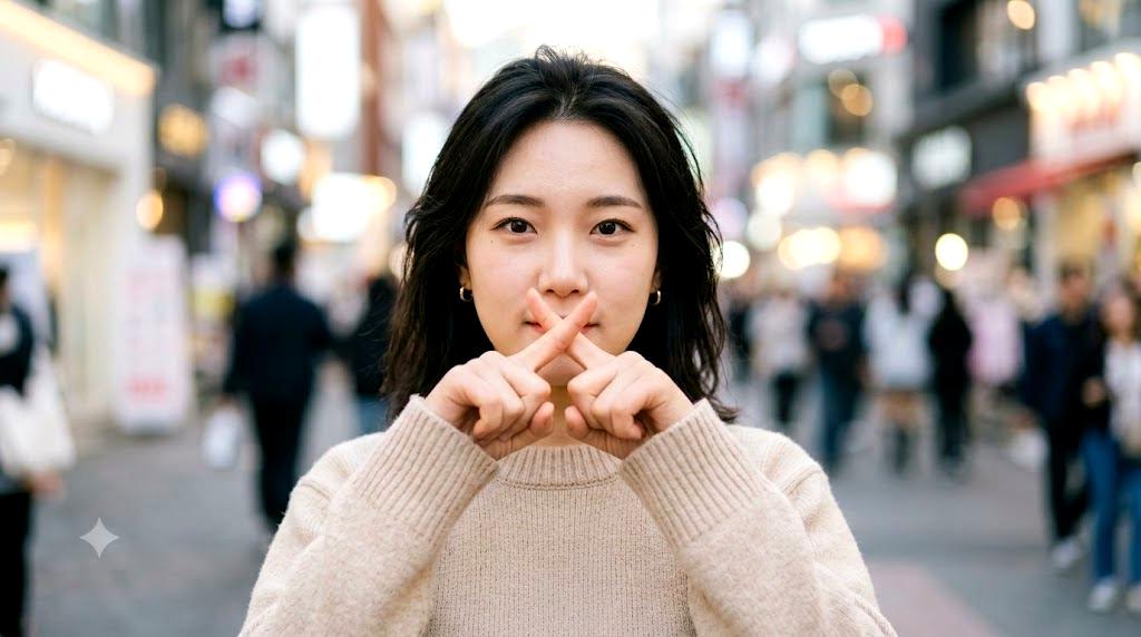 アイコンタクトや姿勢で距離を伝える非言語コミュニケーションの例