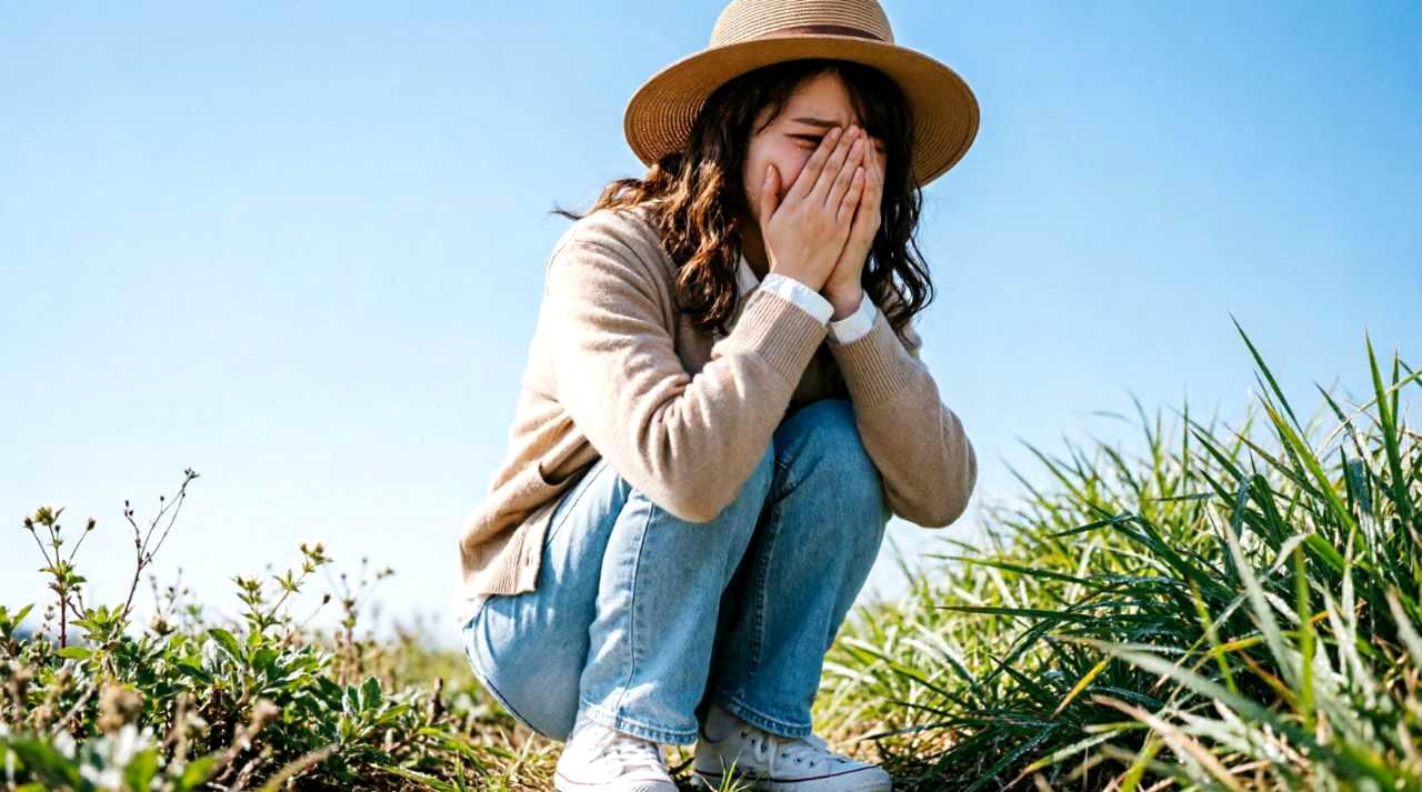 男友達の髪へのタッチに困惑し、何と言えばいいか悩む女性