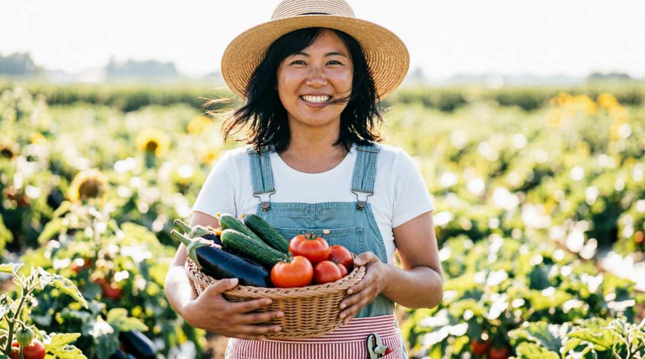 アロマやお茶に囲まれ、リラックスして自分を癒やす女性のイメージ