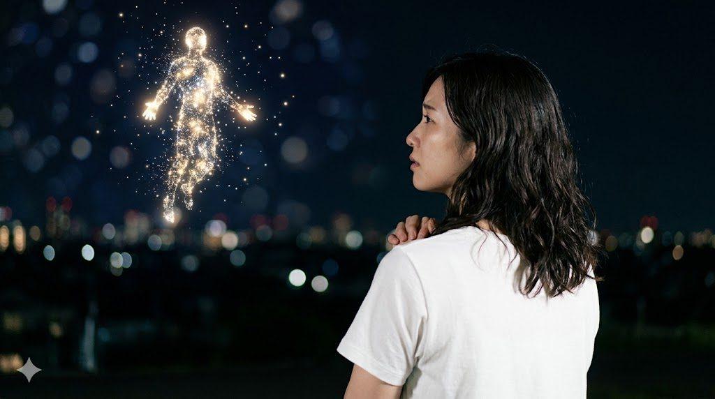真剣な表情で手のひらを相手に向け「やめてください」と明確に拒否する女性
