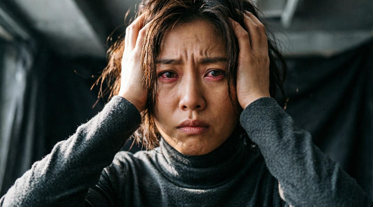 職場で上司の言動に悩み不安を感じる女性のイメージ