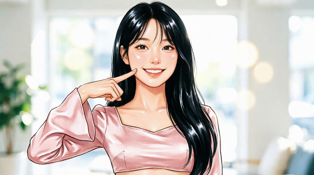 10代の女の子が自分に似合う服装を選ぶイメージ