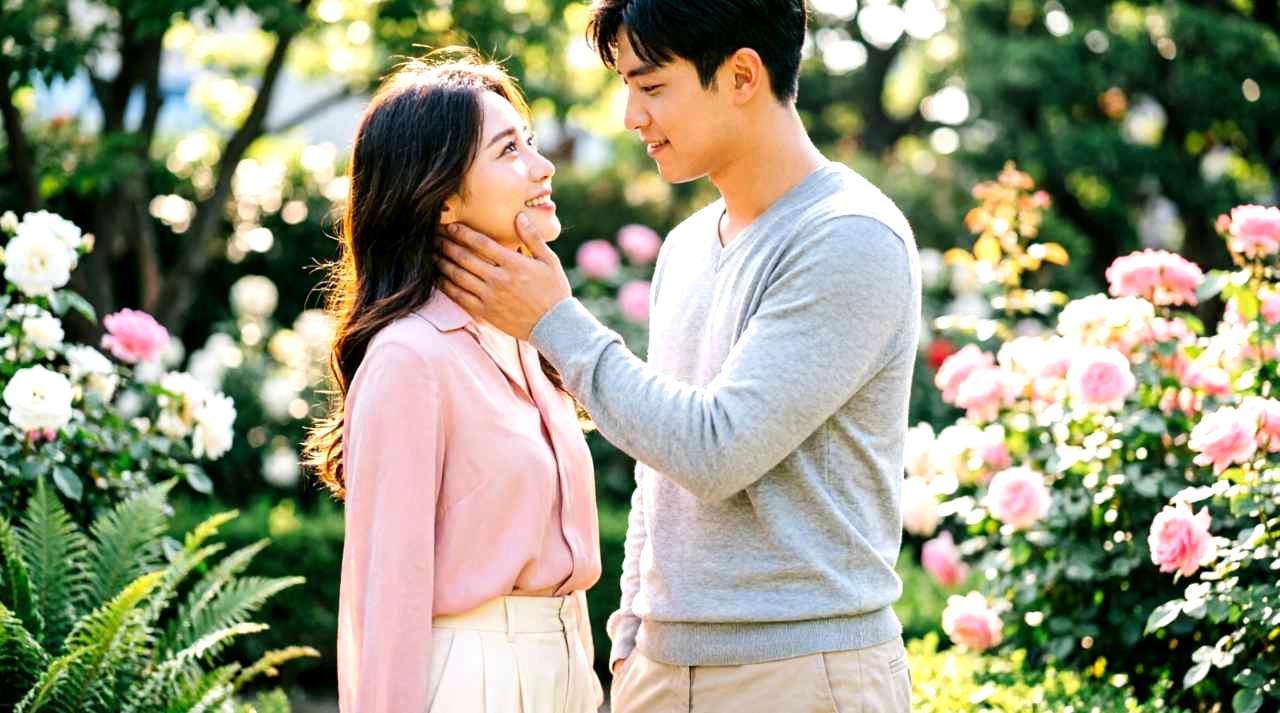 デートで上品な笑顔を見せる40代女性の華やかな雰囲気