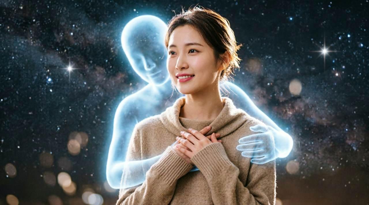 バイト先の仲間数人と笑顔で話す女性の姿