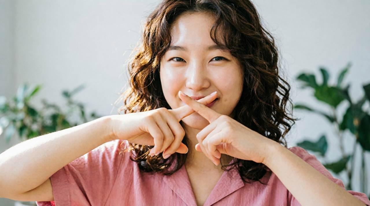 上手な断り方を実践し安心する女性のイメージ