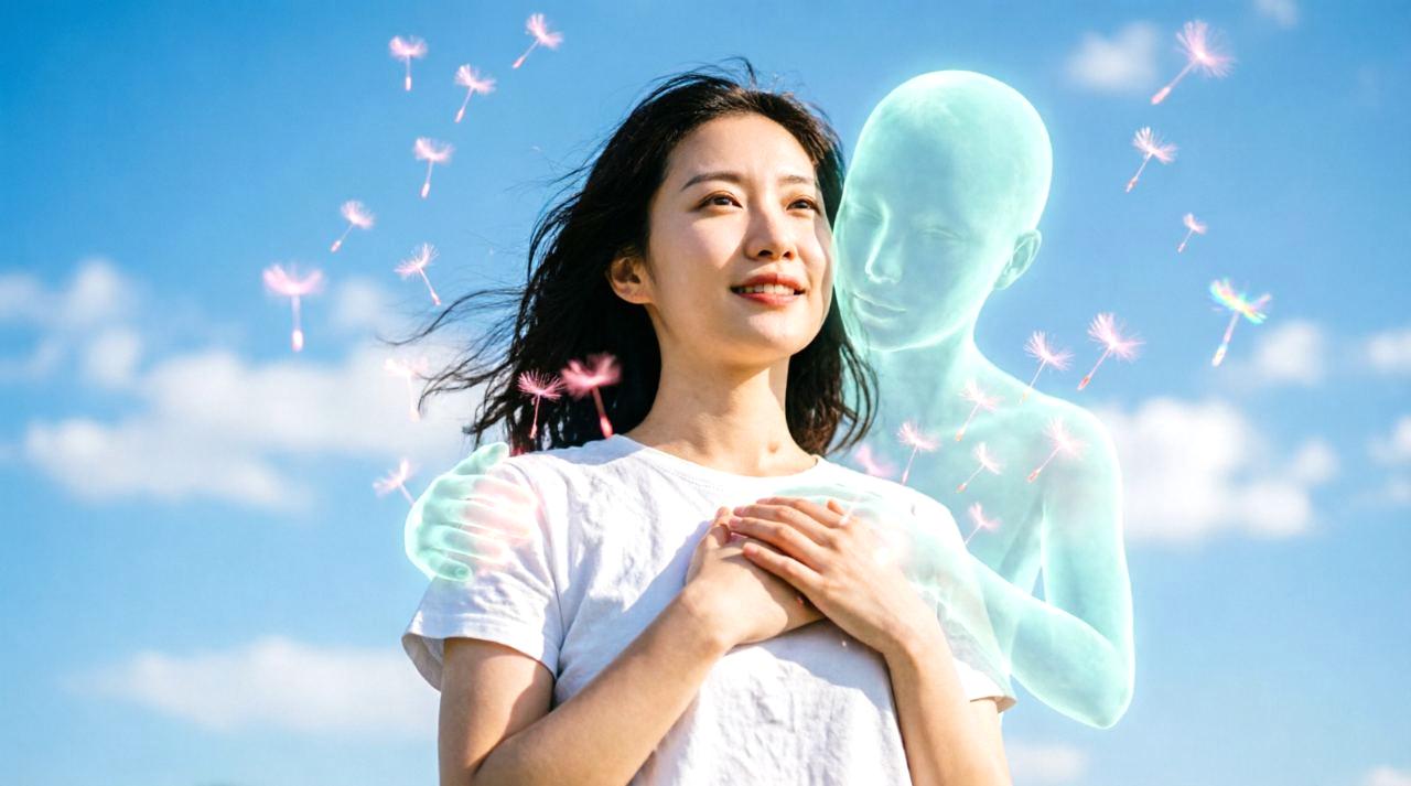 いい香りのするスキンケアで内側から磨く女性