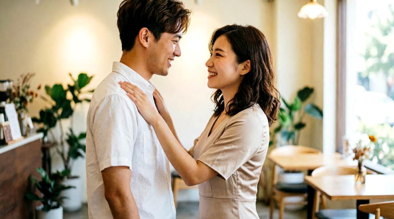 職場恋愛の可能性を考えつつ適切な対応を取る女性
