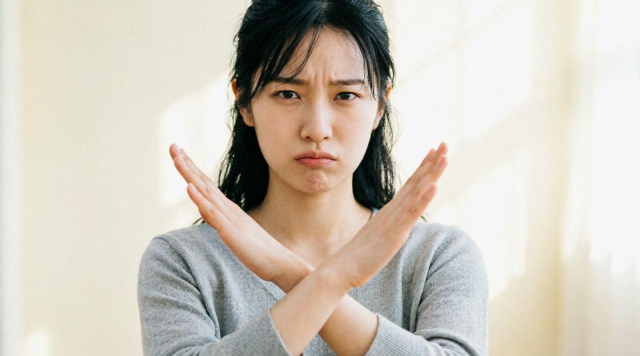スマホで弁護士や労働組合の連絡先を検索する女性の真剣な横顔