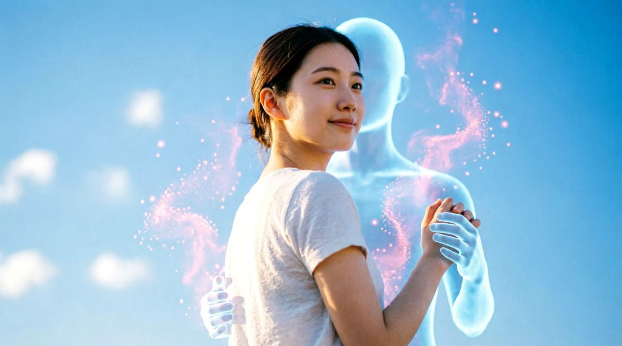 恋愛心理学におけるボディタッチの効果を解説する図解イメージ