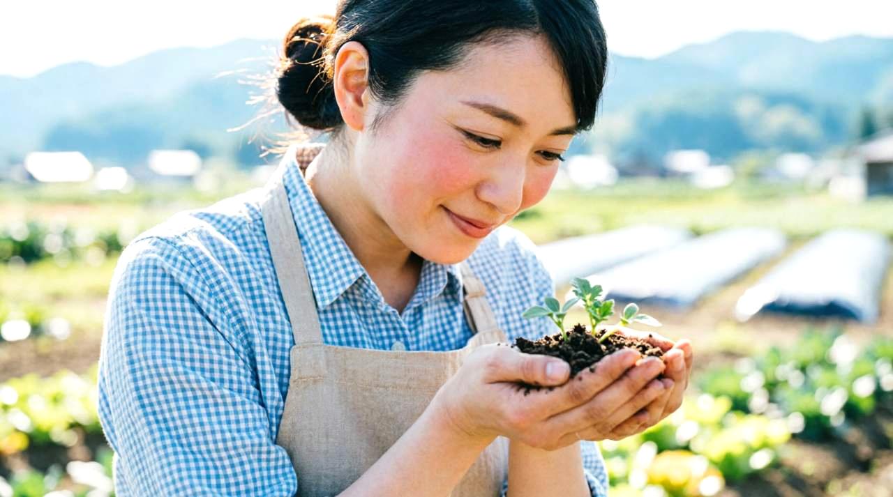 バイト仲間と笑顔で楽しく働く様子を表した写真